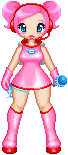 Ulala, large doll, pink dress.