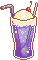 Large grape soda float.