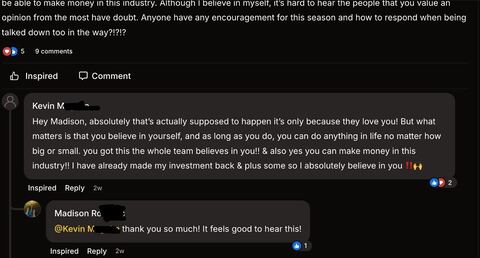Kevin made investment back plus some in 3 months