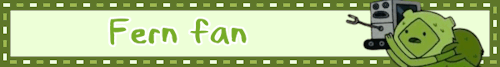 Adventure Time Fern fan blinkie