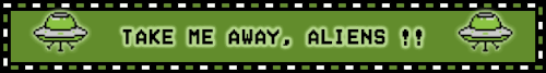 Take me away aliens!! blinkie