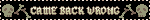 Came back wrong blinkie