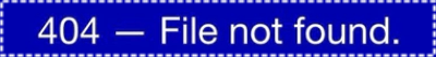 404 File not found