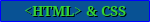 HTML and CSS hand coded
