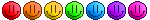 Rainbow smiley faces