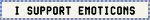 I support emoticons