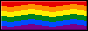 Rainbow flag flowing button