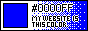My website is blue