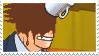 Phoenix Wright after getting a coffe cup thrown at his face