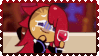 Cookie Run Kingdom Vampire Cookie nervously laughing with a glass of wine in one hand
