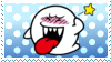 King Boo blushing and smiling