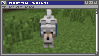 Minecraft dog waging it's tail