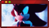 Shadow the hedgehog looking at the sky dramatically and then teleporting