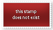 a red stamp that says 'this stamp does not exist'
