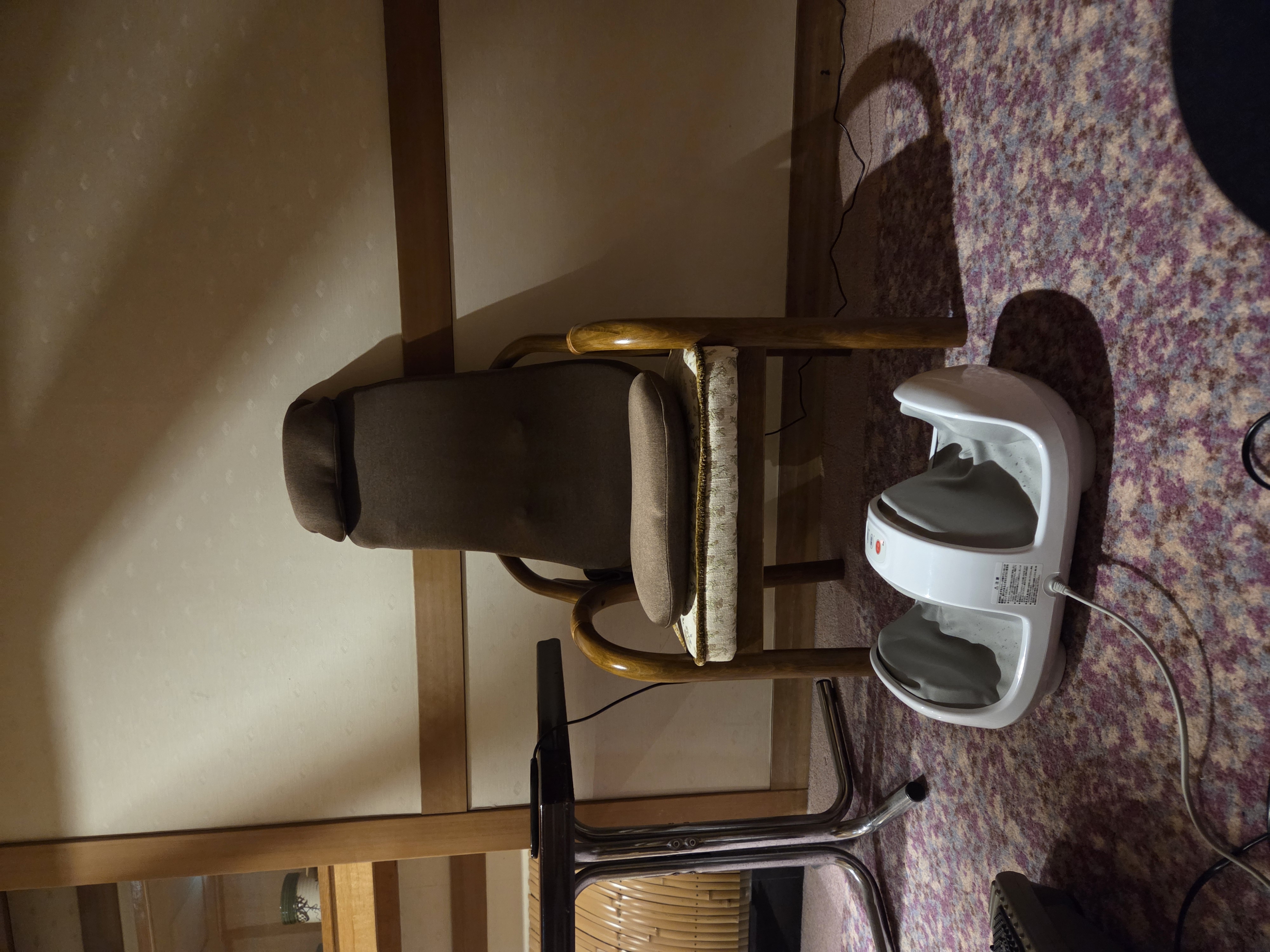 Ancient massage chair setup