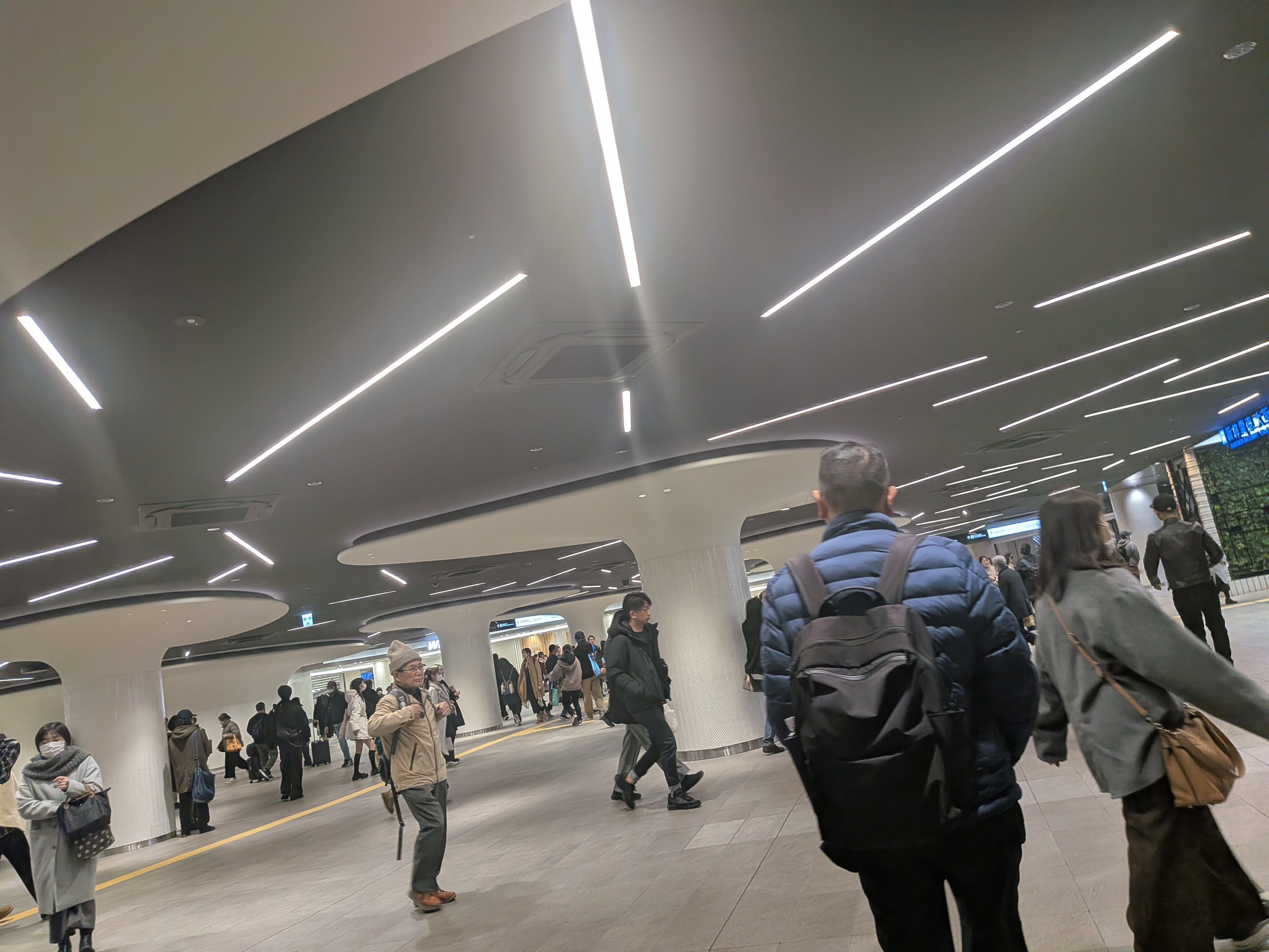 Neat underground transit lobby Osaka station open area