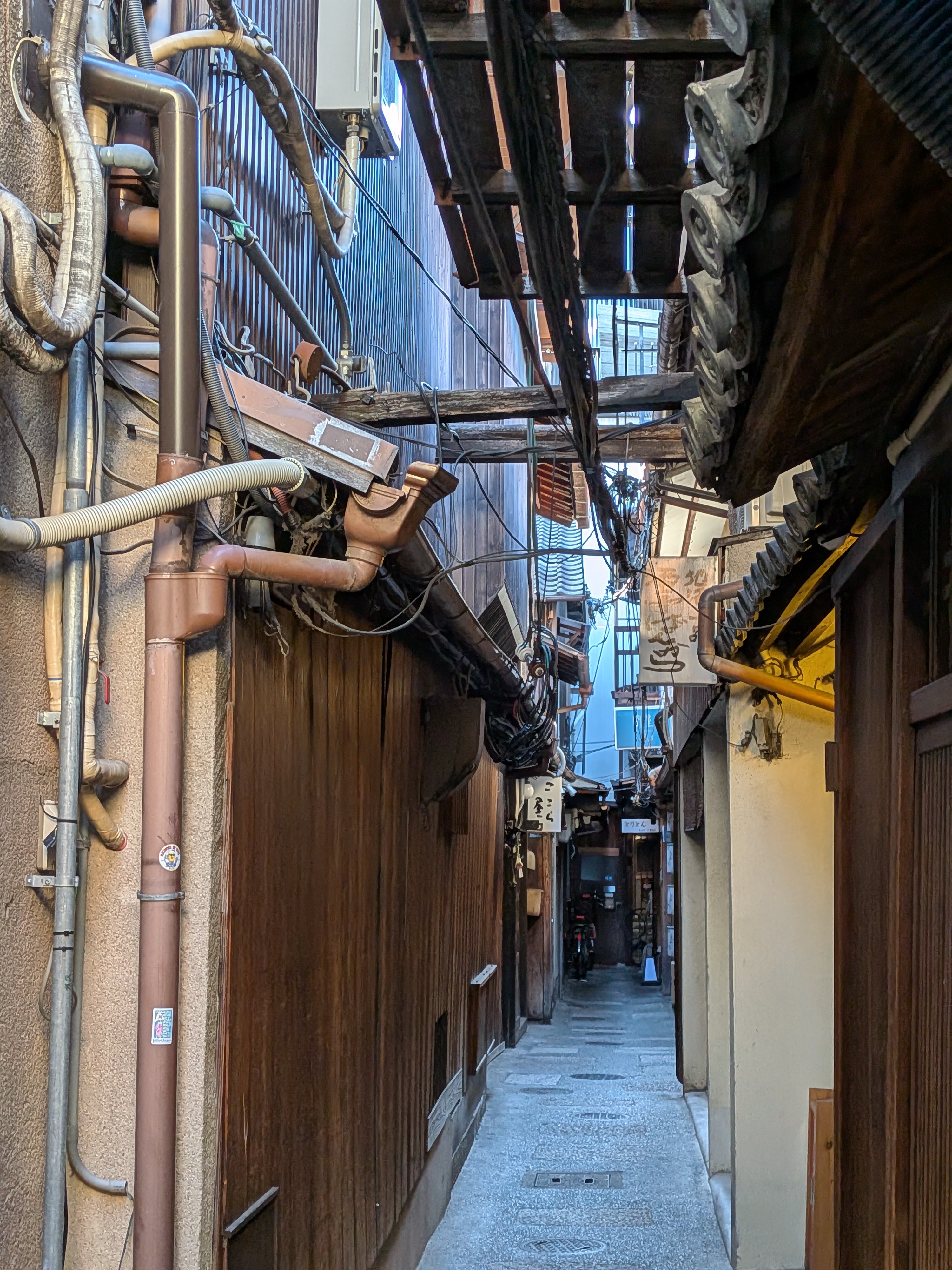 An alley... off Pontocho Alley Abandoned Alleyway