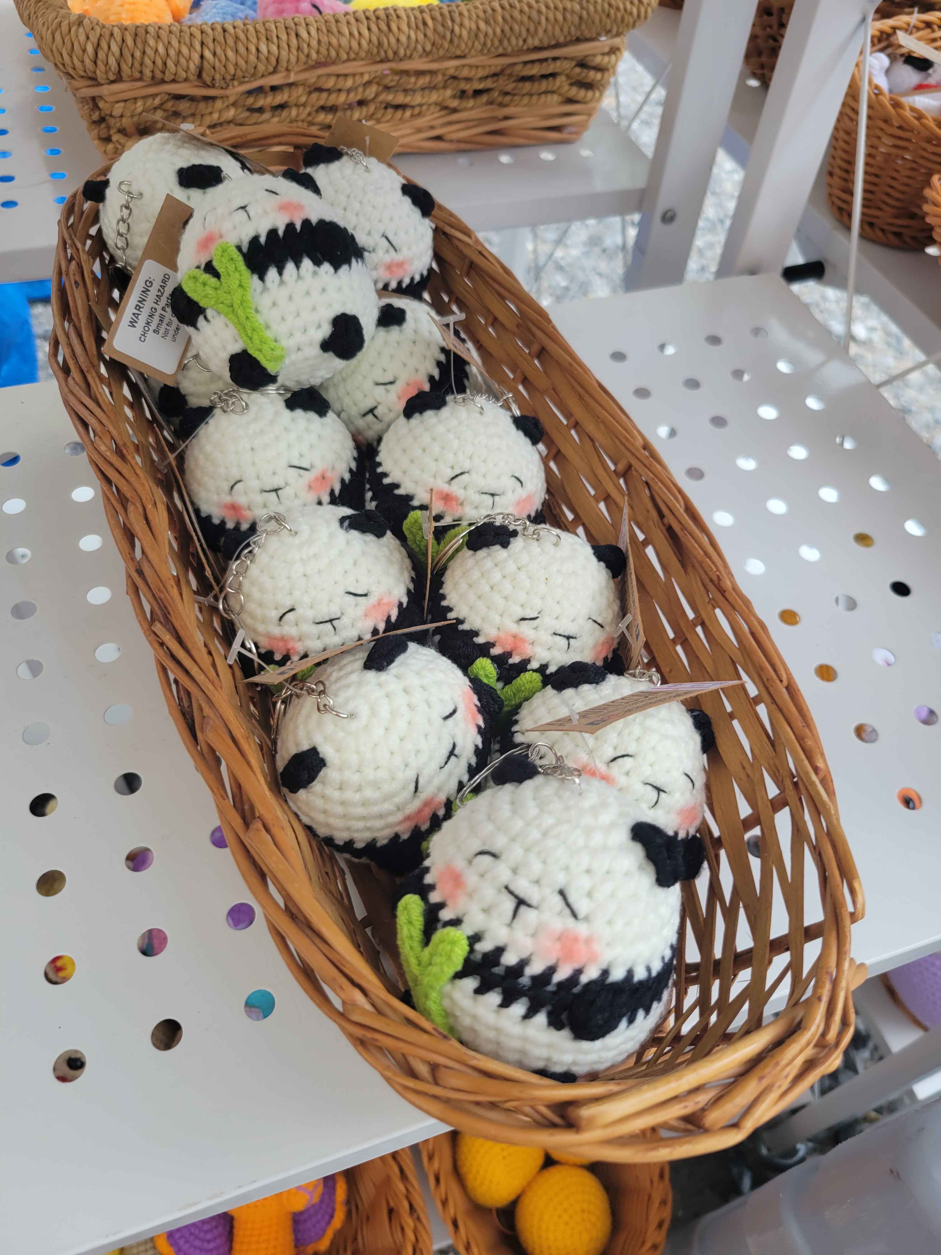 crochet panda balls