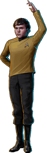 a brown-haired man doing a strange pose