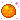 a pixelated orange