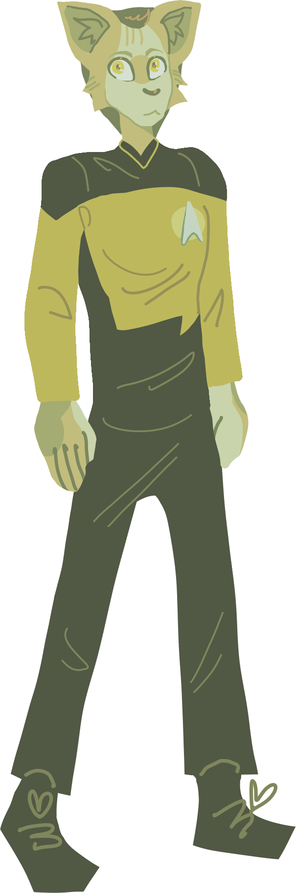 a furry character standing