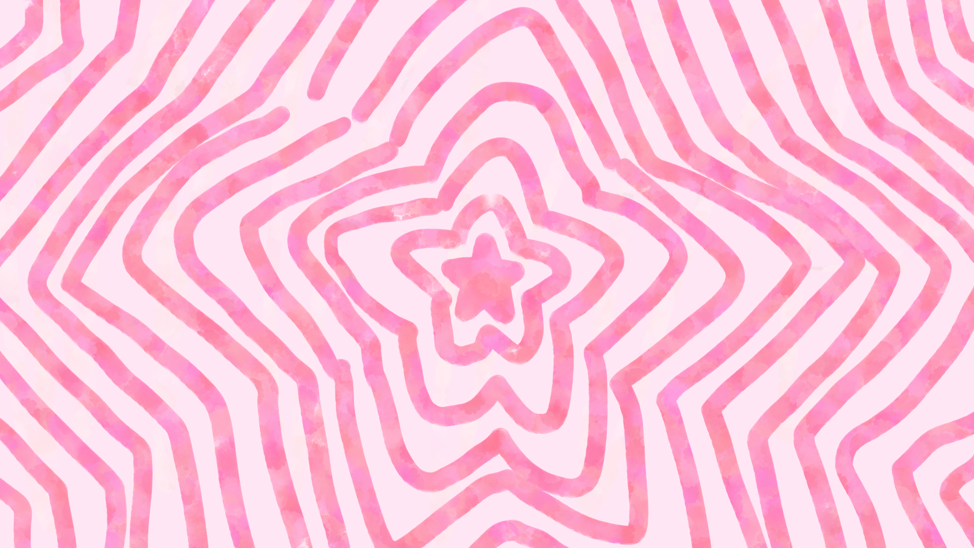 a header with pink and light pink star outlines on it