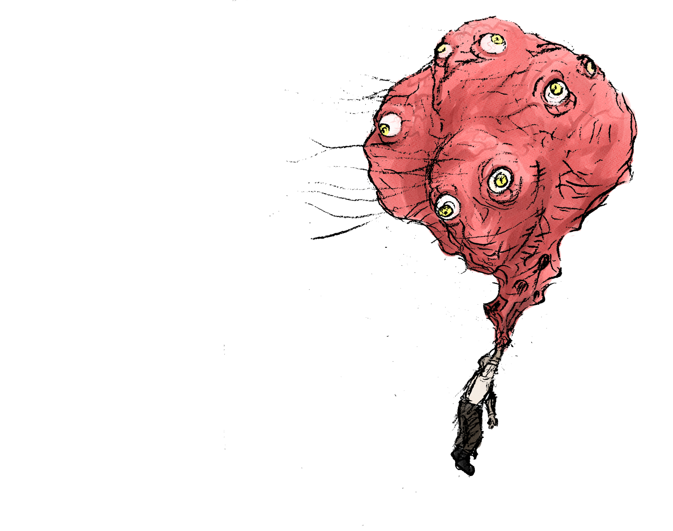 'A Balloon for Anja'<br><br>An updated version of 'Balloon 1' down below. Anja refers to the protagonist's grandaughter, who passed away shortly before the events of the story.<br><br>Pencil with digital touch-up and coloring.