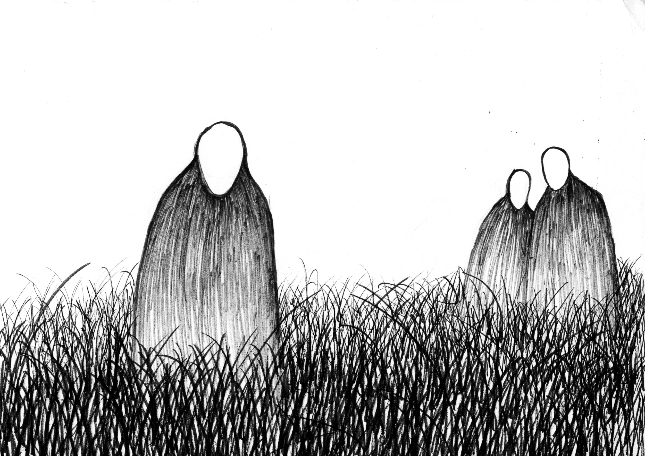 'There's a Distance'<br><br>I have a lot more pieces from 2022, just been trying to sort through the backlog.<br><br>Chisel-tip pen.