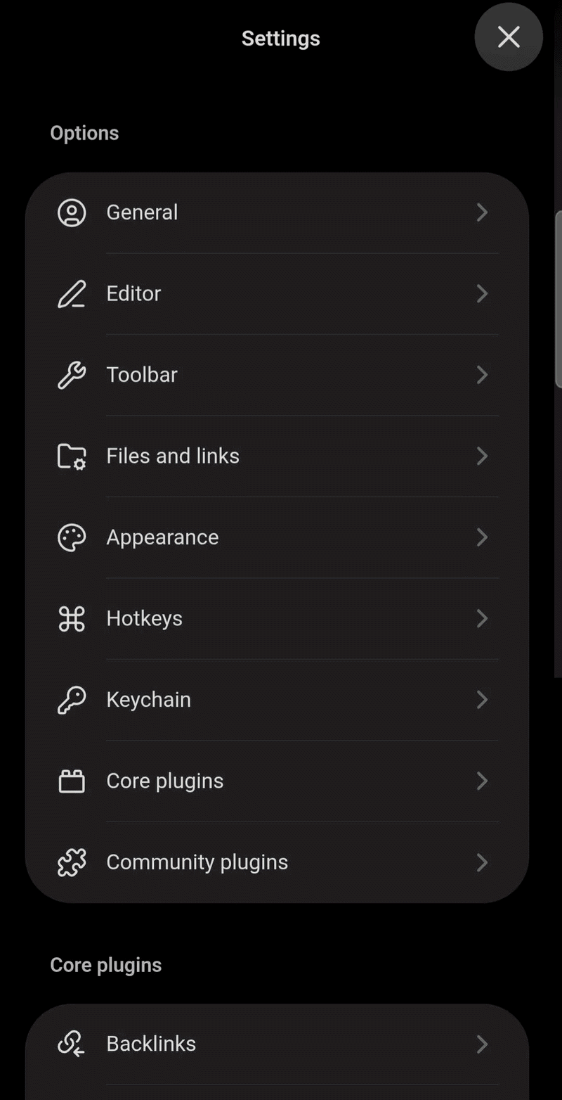 A gif showing how to open the Community Themes menu in Obsidian. A gif showing how to open the Community Themes menu in Obsidian.
