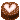 Chocolate cube pixel with a white heart.