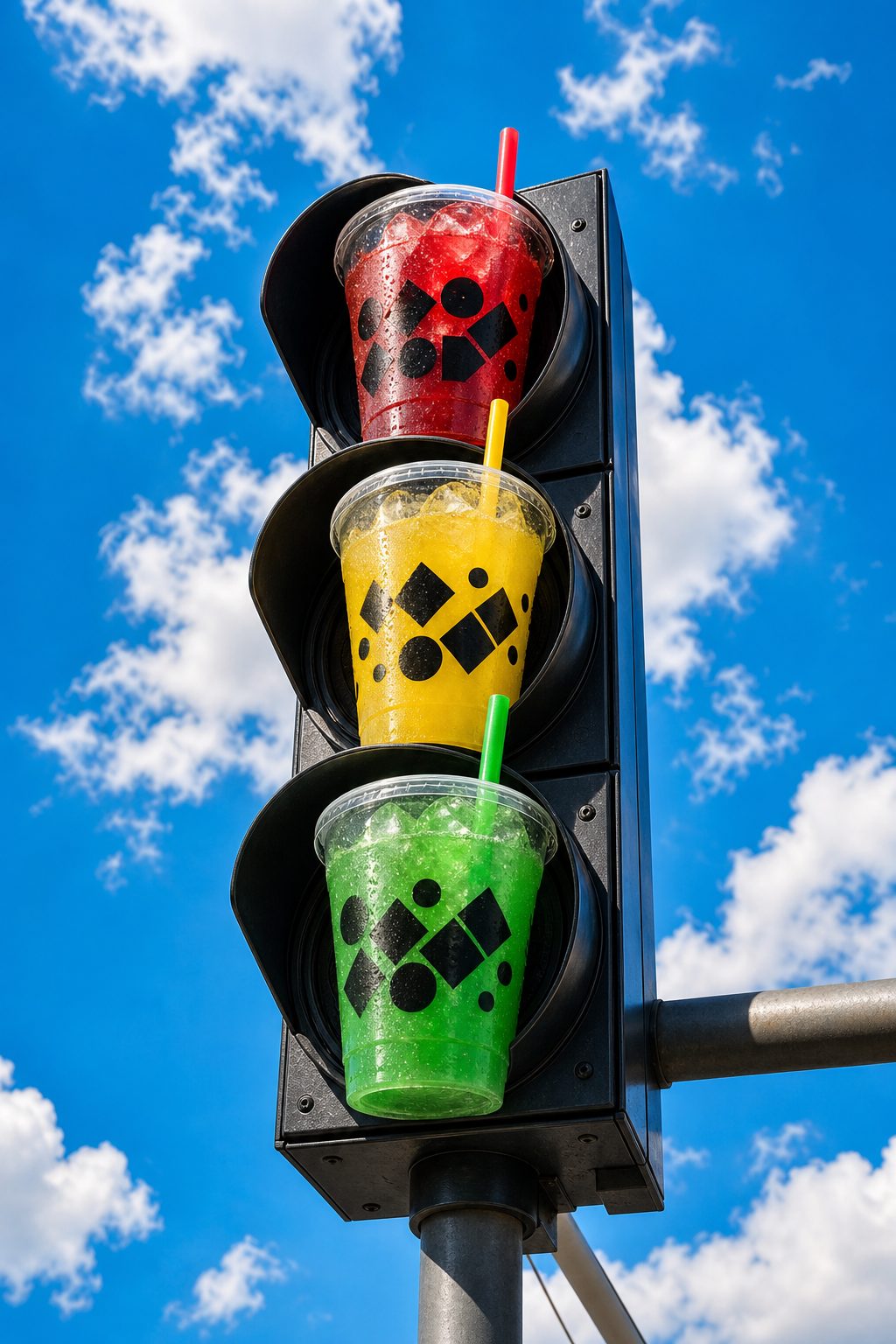Traffic Light Beverage Surrealism