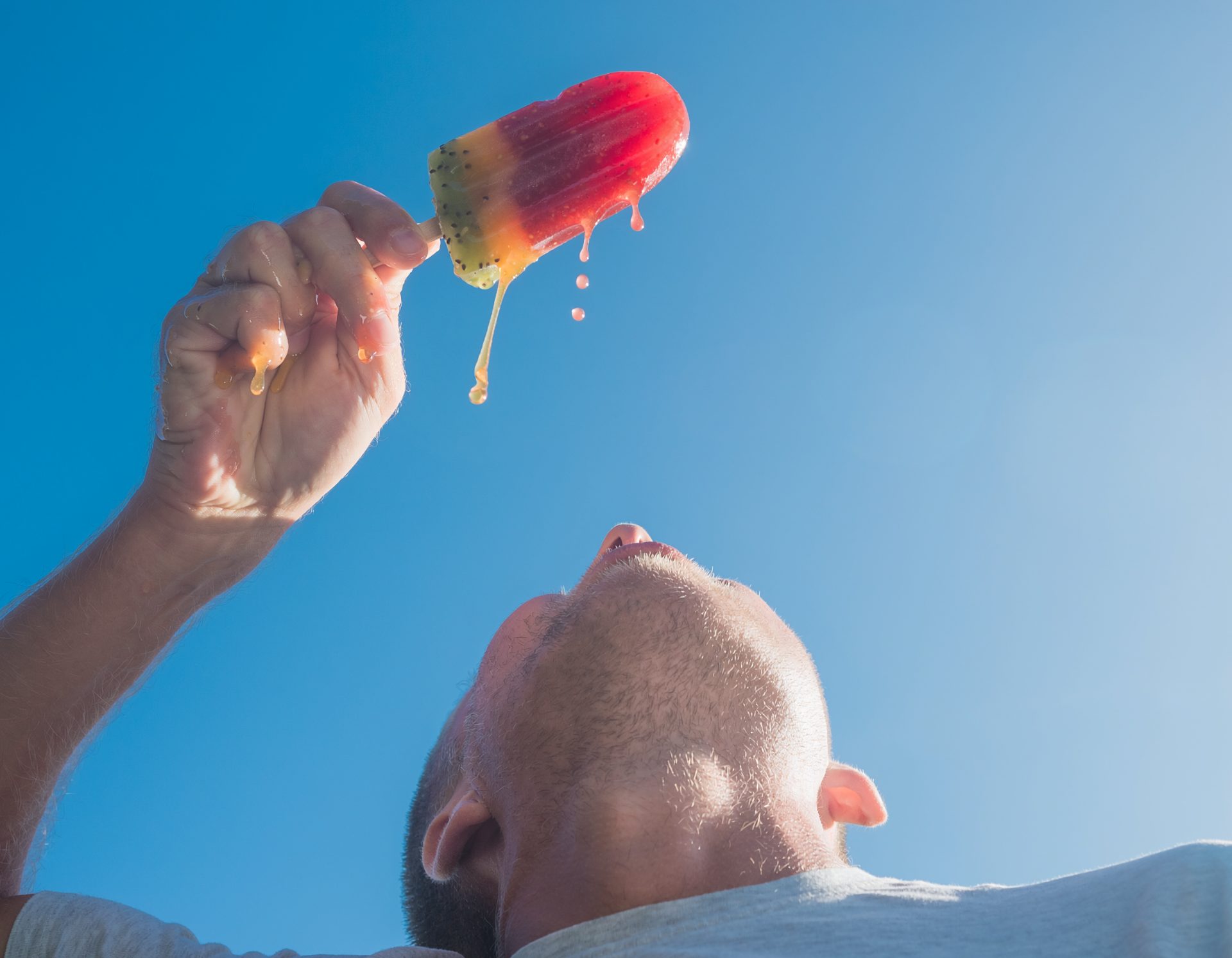 Melting Summer Fruit Popsicle