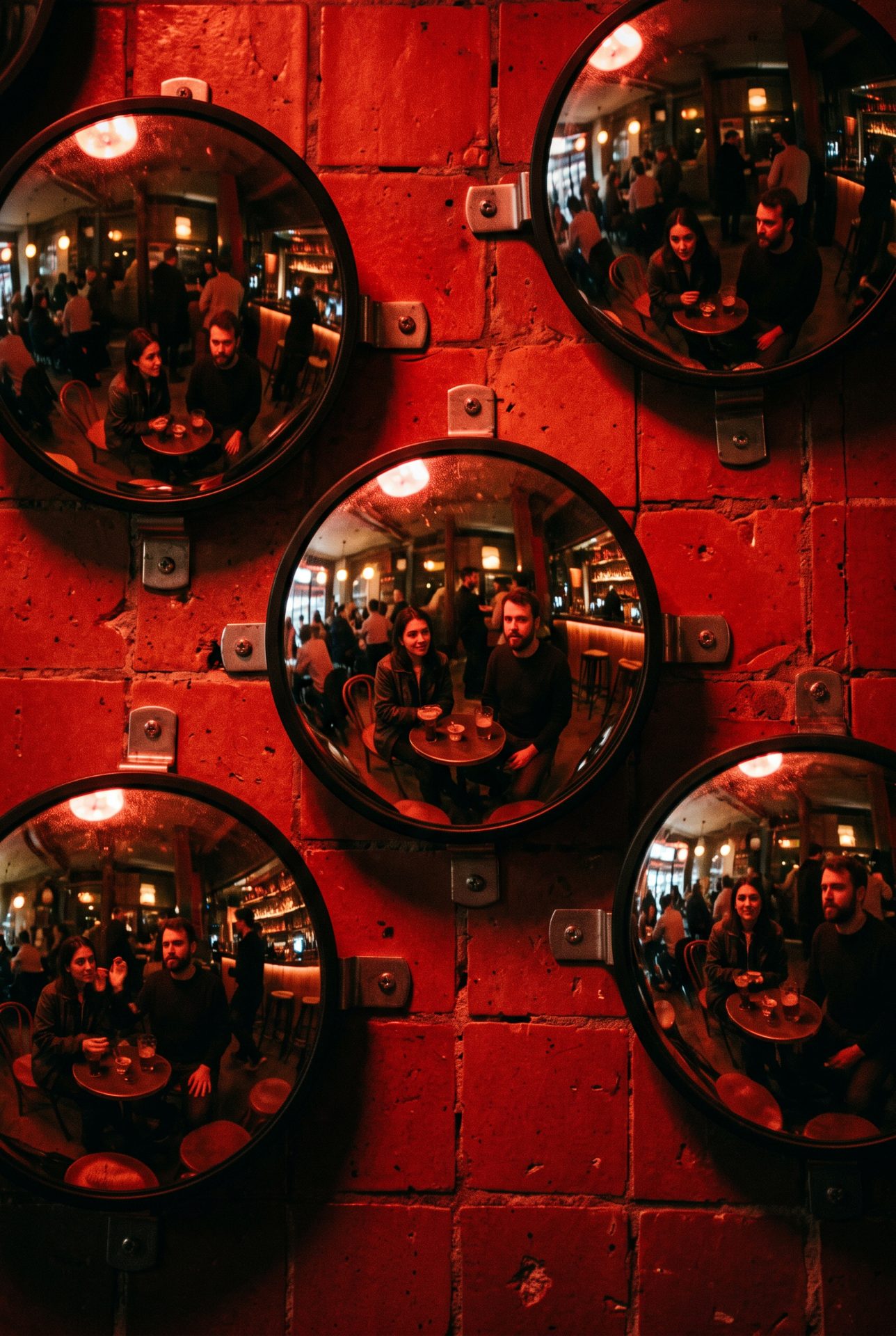 Reflections on a Red Wall
