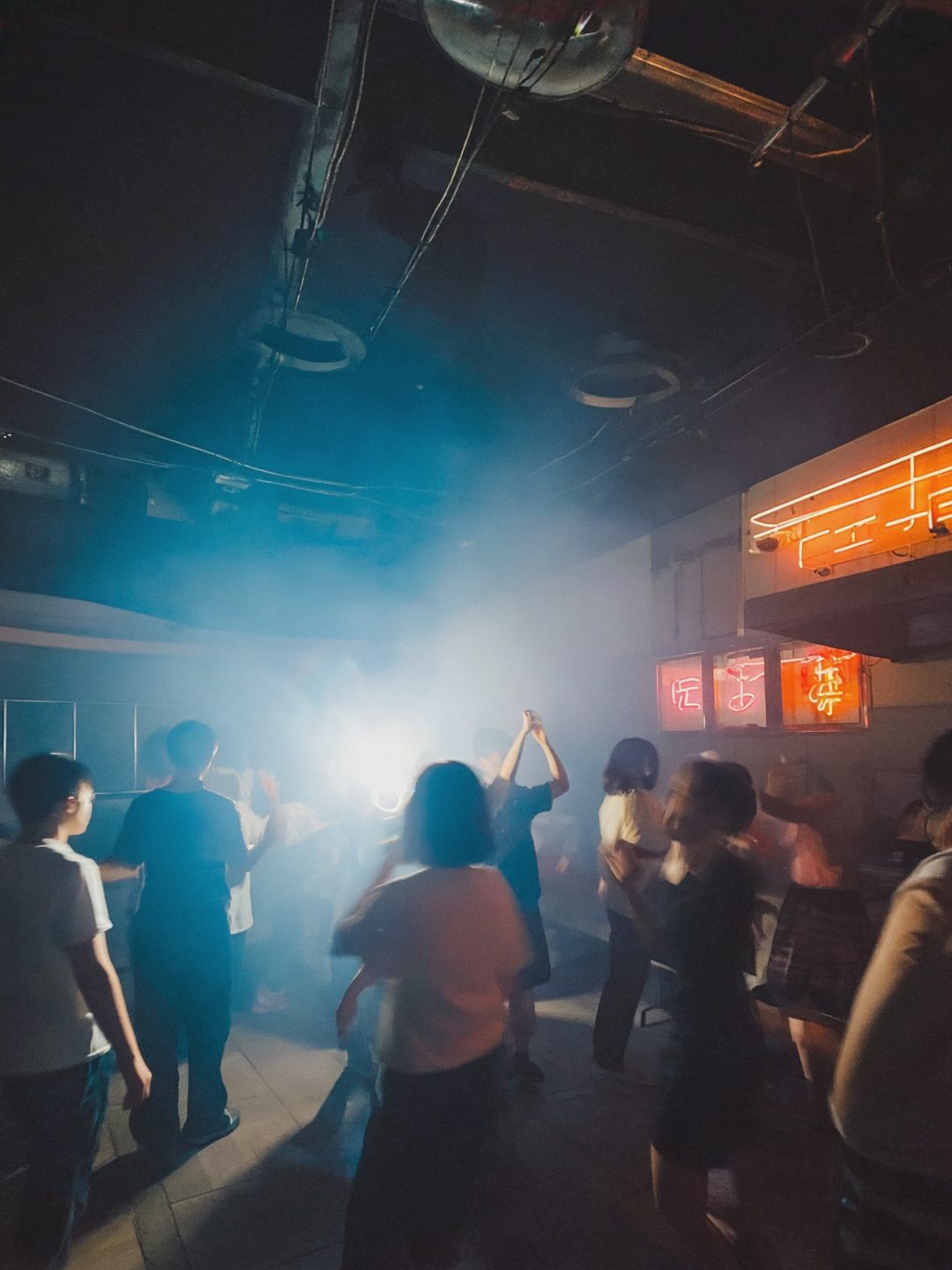 Neon Haze Nightclub Dance Floor