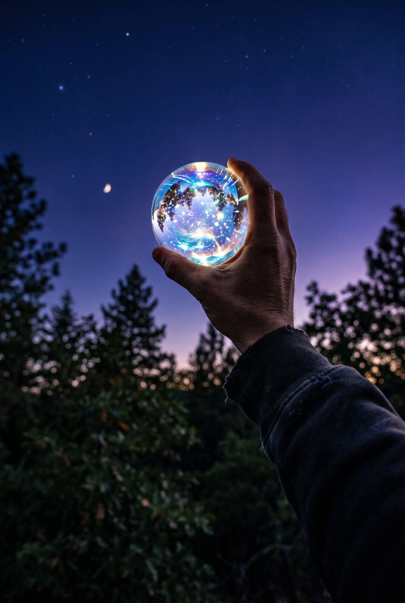Holding the Cosmos in Glass