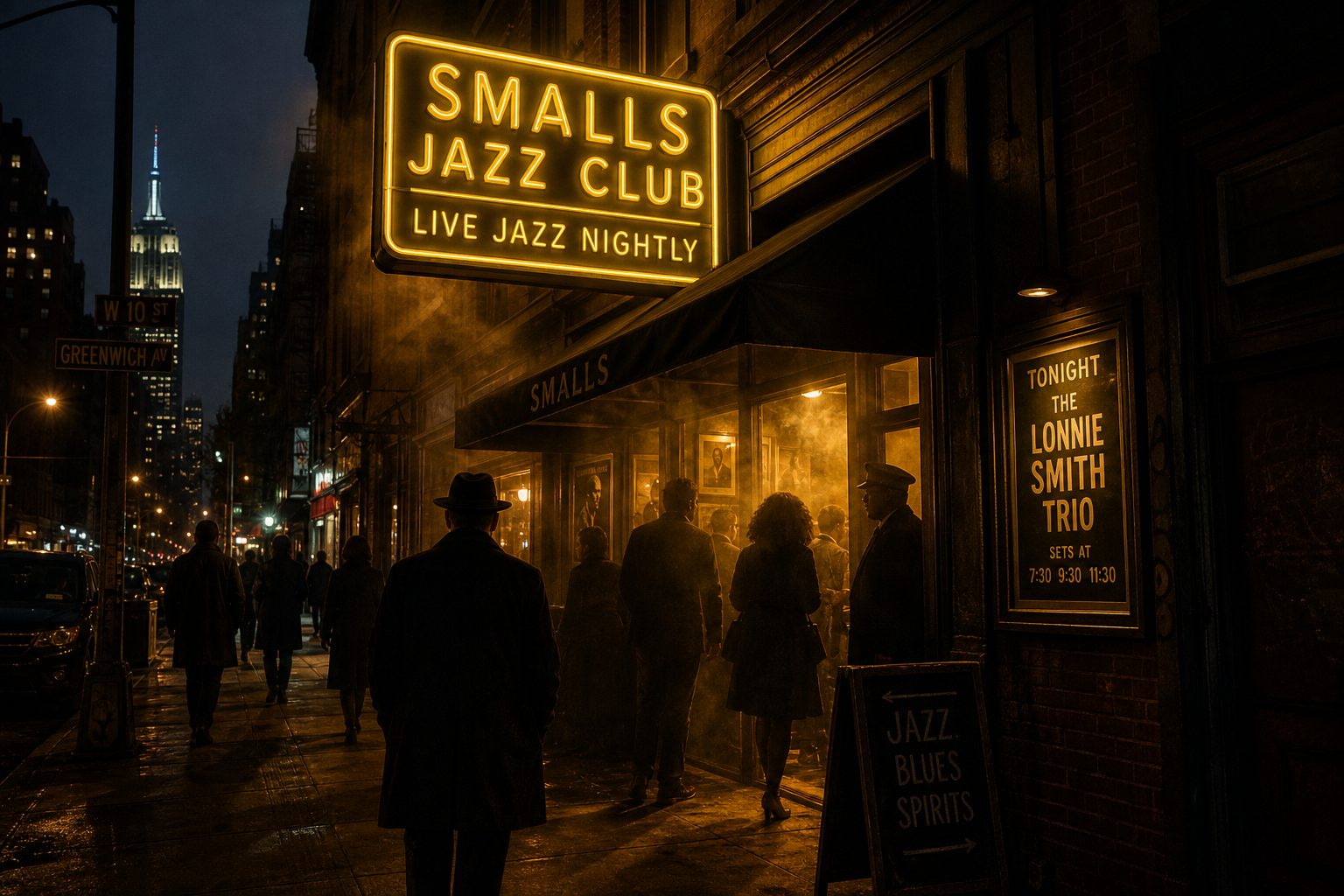 Midnight Jazz Club in New York