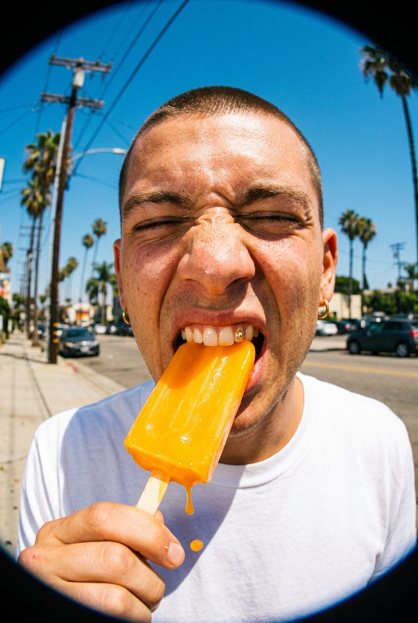 Summer Vibes With Orange Popsicle