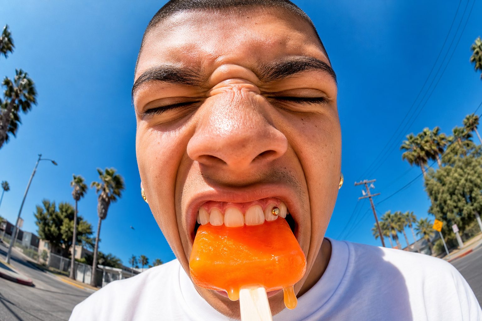 Fisheye Lens Summer Popsicle Portrait