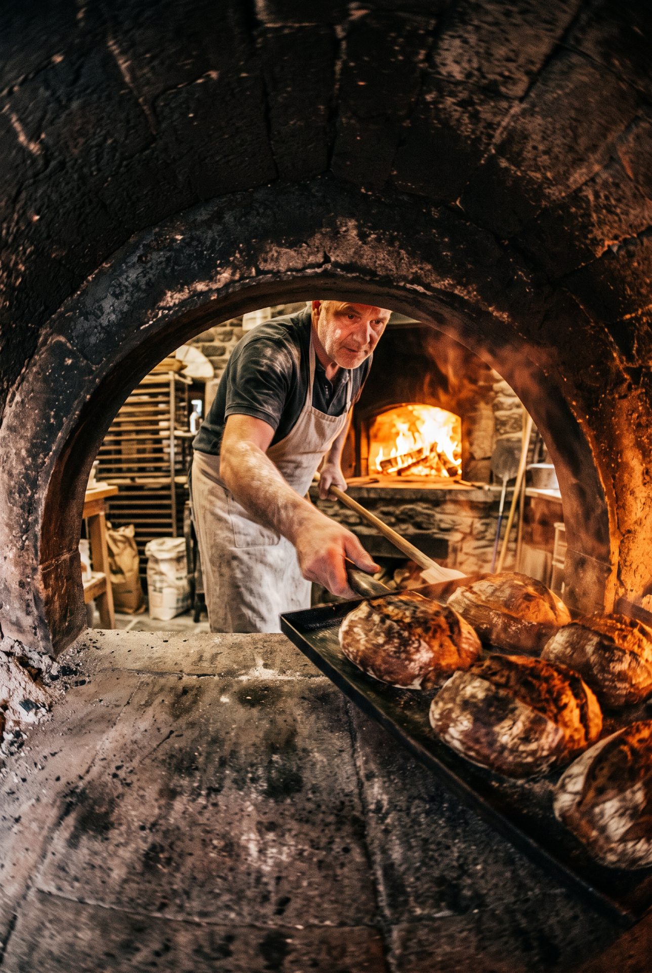Inside the Artisan's Stone Oven