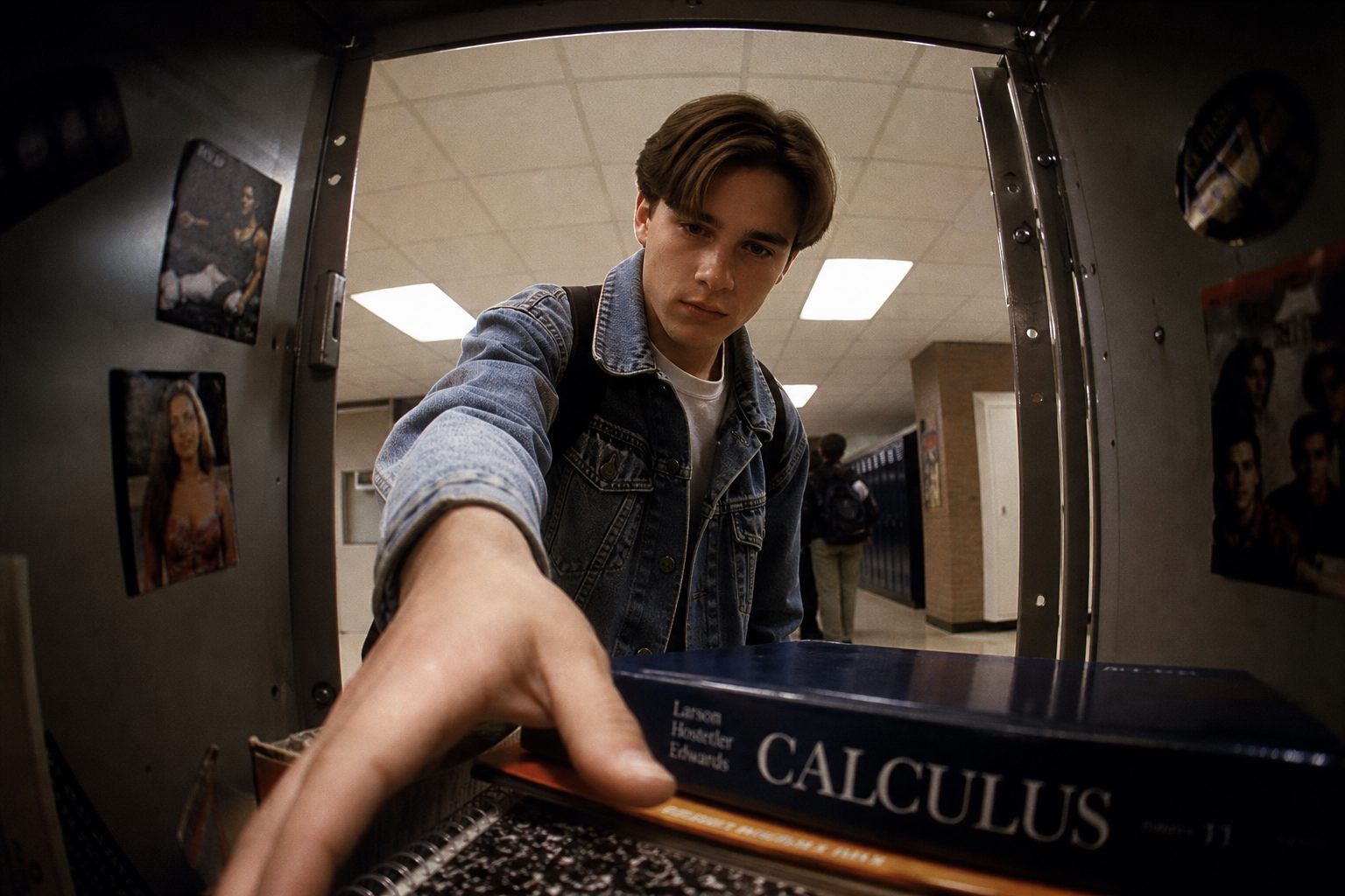 POV Inside a School Locker