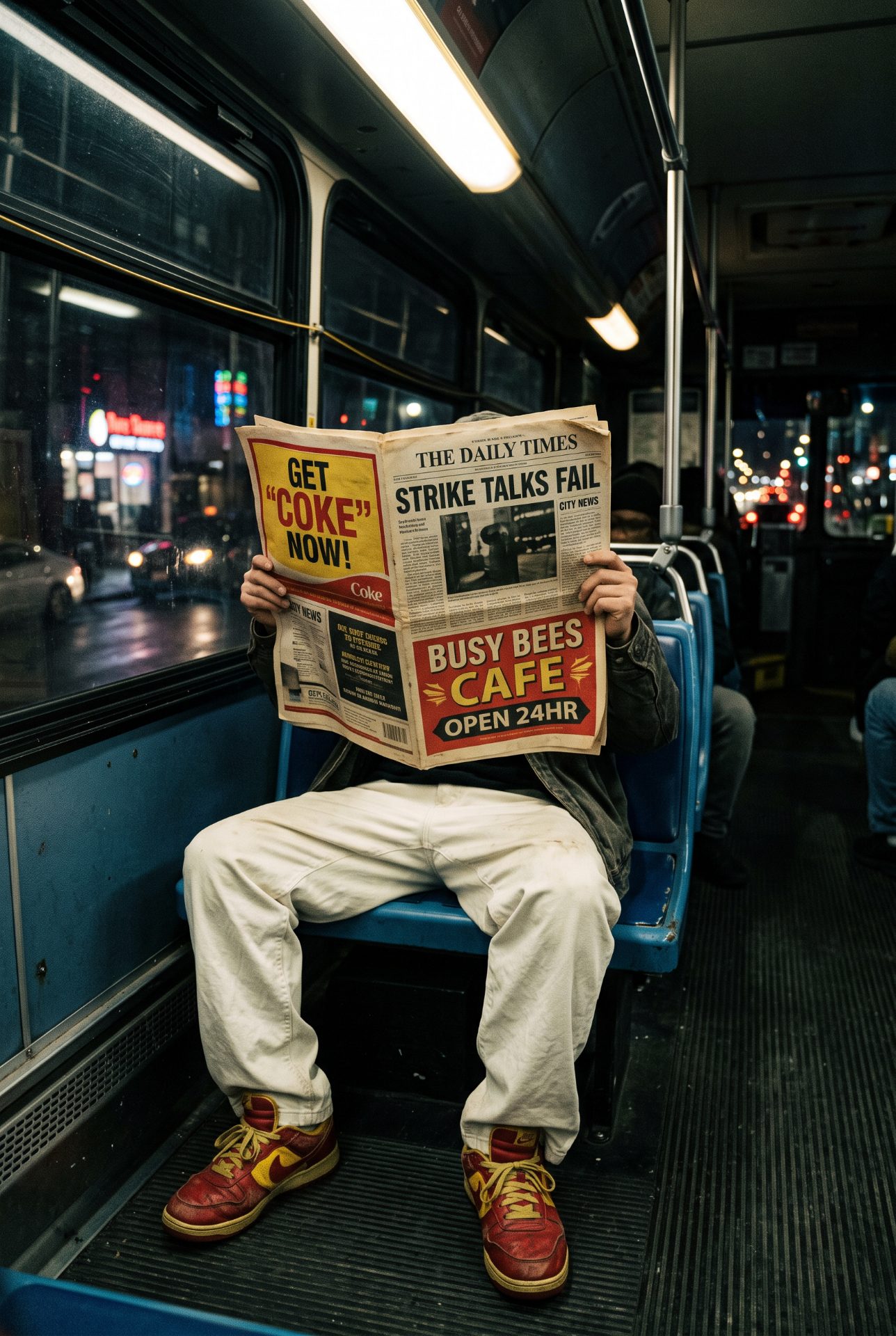 Midnight Bus Commute Reading News