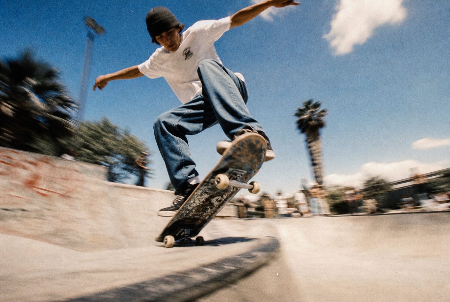 Skater Mid Air Concrete Park