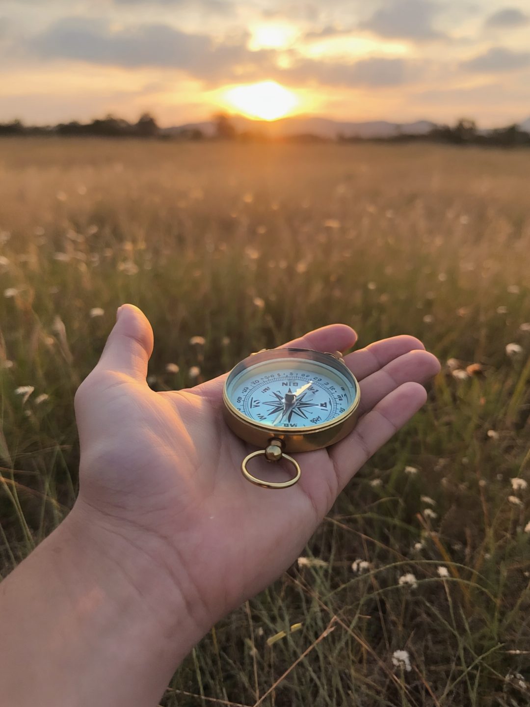 Finding Direction at Sunset