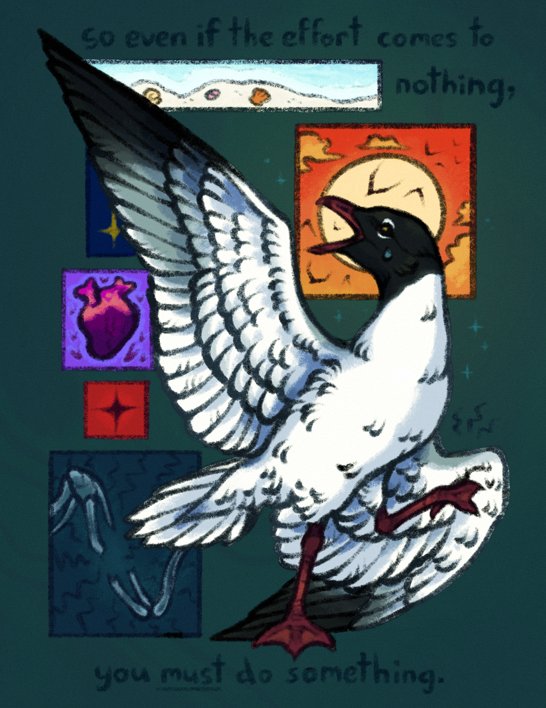 fanart of the poem For Example by Mary Oliver