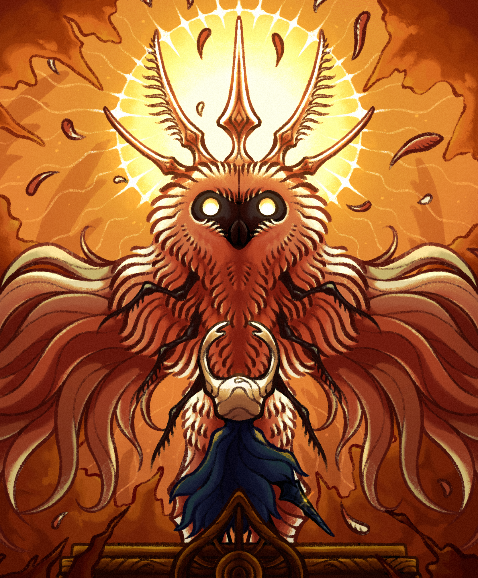 fanart of Hollow Knight