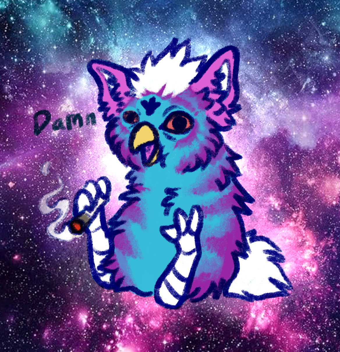 Color-change Furby high as hell