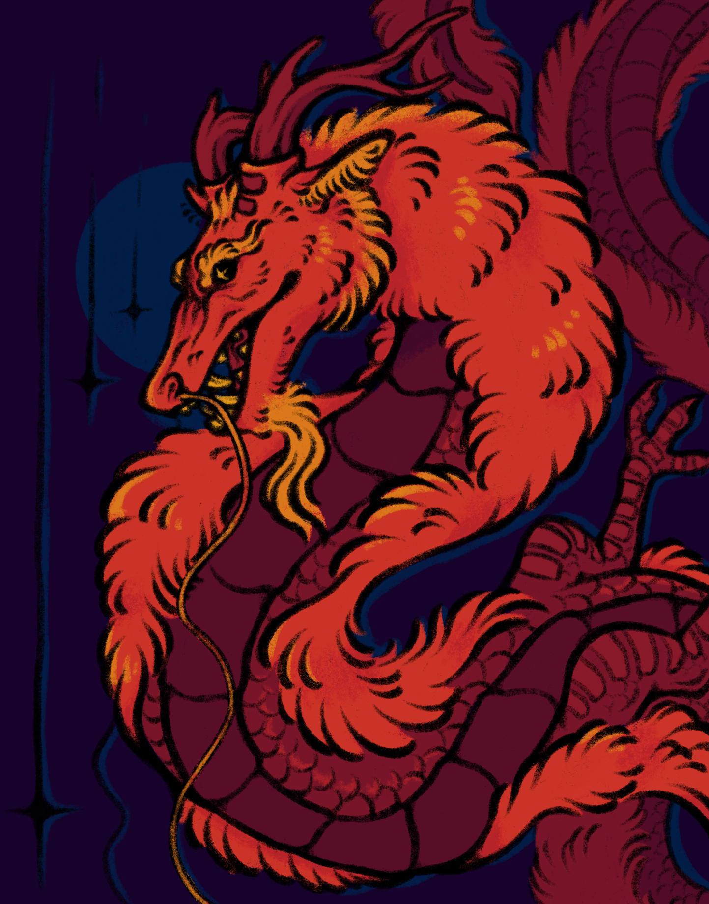 eastern dragon flatcolor