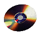 gif of a shining CD