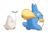 Gif of the little Totoros