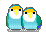 lovebirds cuddling pixel gif
